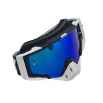 Ochelari unisex ski, snowboard, motociclism, ciclism, rama alba, lentila multicolora, O11WMN